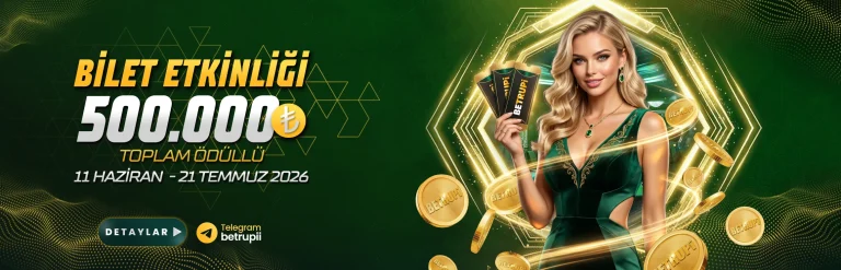 Betrupi 500.000 TL ödüllü bilet etkinliği bannerı