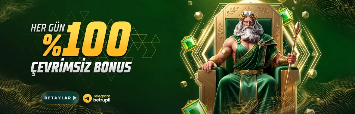 Betrupi her gün yüzde 100 çevrimsiz bonus bannerı