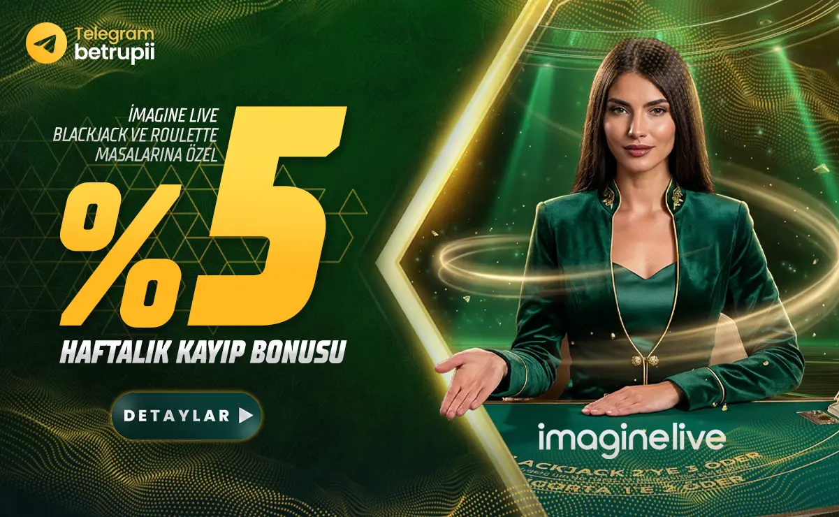 Betrupi Imagine Live rulet ve blackjack kayıp bonusu
